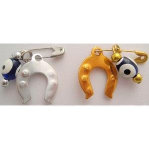 Pin de accesorios de ropa de ojo malvado dorado - Product Image 1