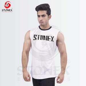 Camiseta sin Mangas Transpirable de Secado Rápido para Hombre, Camiseta Deportiva para Gimnasio con Logotipo y Diseño Personalizables en la Parte Delantera - Product Image 5