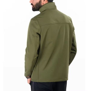 Gran oferta, de calidad superior Softshell chaqueta de invierno, chaqueta de lona cómoda con logotipo frontal con cuello levantado, exclusiva en línea - Product Image 2