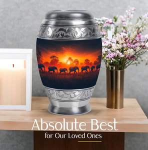 Éléphant adulte urnes pour cendres humaines pour maman crémation adulte frêne femmes urne grand mâle adulte taille personnalisée fournitures funéraires urne - Product Image 3