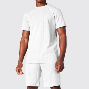 New Fashionable Men Two Pieces Set Short Sleeve O-Neck <b>Collar</b> <b>Shirt</b> & Shorts Summer Fit Men <b>T</b> <b>Shirts</b> Shorts Set - Product Image 4