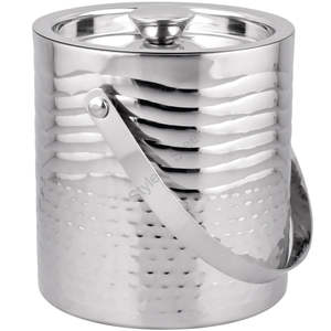 Stainless Steel Double Wall <b>Ice</b> <b>Bucket</b> with a Dual - Product Image 1