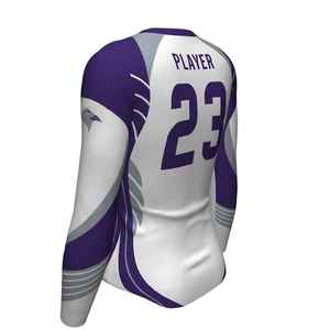 2023 Unisex personalizado transpirable 100% poliéster voleibol Jersey nuevo OEM al aire libre uniforme manga corta personalizado impreso para hombres - Product Image 4