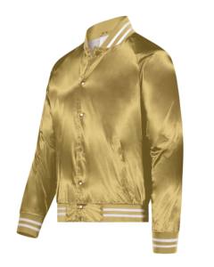 Veste universitaire dorée pour hommes en fermeture éclair veste universitaire de haute qualité vestes de taureaux pour chicago - Product Image 1