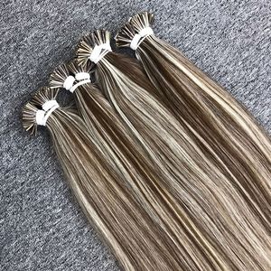 Venta caliente de calidad superior vietnamita cabello Remy I-Tip extensiones recto 60/4 mezcla de colores gran stock precio de fábrica de Vietnam - Product Image 3