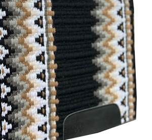 Tapis de selle western multicolore à motif Navajo, tissé à la main en laine, contourné, confortable et durable, pour cheval - Product Image 3