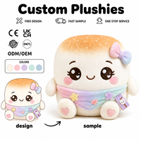 Peluche personnalisée originale en forme de guimauve grillée, mignonne et douce, poupée alimentaire en peluche, OEM ODM, peluches Kawaii