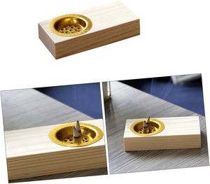 Nouveau Brûleur d'Encens Rectangulaire Simple en Bois de Pin Écologique et Durable 2026 – Diffuseur d'Aromathérapie Thérapeutique Arabe Biologique pour - Product Image 2