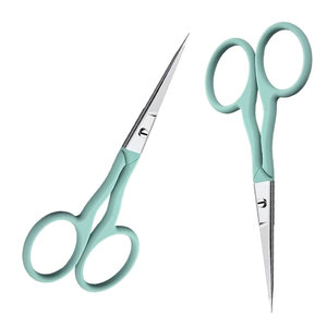 Ciseaux de manucure professionnels incurvés en acier inoxydable, pour droitiers, outil de précision pour la coupe des cuticules, durables et élégants - Product Image 5