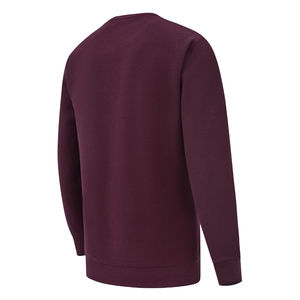 Otoño Invierno hombres 100% algodón sudadera estilo de impresión Formal Sudadera con capucha Color granate transpirable Tejido estilo Casual - Product Image 4