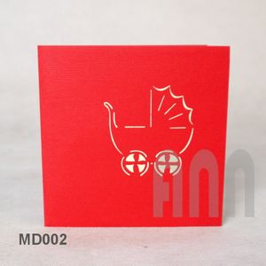 การ์ดป๊อปอัพ 3 มิติ งานแฮนด์เมด สไตล์เวียดนาม  เคลือบด้าน สำหรับงานเลี้ยงฉลองทารกแรกเกิด วันเกิด วันพ่อ วันแม่ - Product Image 6