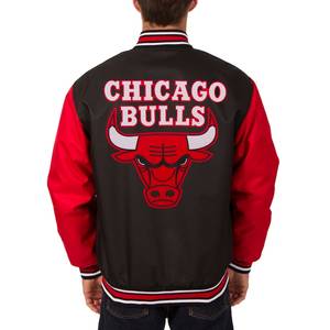 Nouveau design de veste universitaire en gros pour hommes avec contraste de couleur rouge et noir Letterman College Baseball Bomber veste d'hiver - Product Image 2