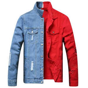 New Latest Fashion Washed Windproof Plus Size Denim <b>Jacket</b> for Men New Stylish Autumn Multi-Pockets Men Denim Jeans <b>Jackets</b> - Product Image 1