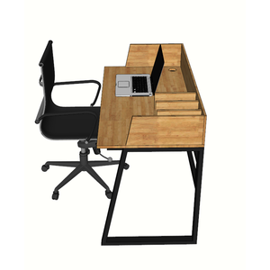 BFBLV008-Escritorio de Bambú de Diseño Minimalista con Estantería 1.2m X 60cm X 75cm - Product Image 4
