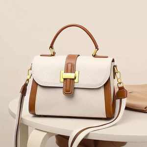 Wholesale New Fashion High Quality Ladies Cow Leather Tote and <b>Dress</b> Handbag Custom Logo Premium Brown Ladies Handbag - Product Image 3