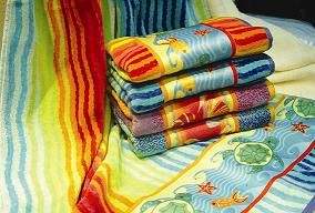 ผ้าขนหนูเทอร์รี่ย้อมด้วยเส้นด้ายฝ้าย100% นุ่มดูดซับได้ดีเหมาะสำหรับใช้ในวันชายหาดหรือใช้ในบ้าน - Product Image 5