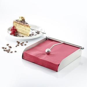 Porta Servilletas de Acero Inoxidable con Diseño de Brazo Ponderado, Base Estable, Acabado Elegante, Fácil Acceso, Ideal para Bares, Cafeterías y Restaurantes - Product Image 2