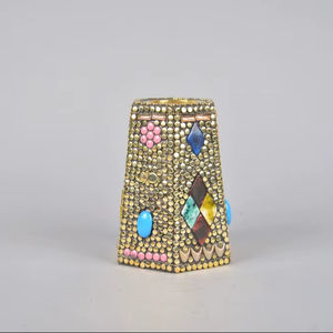 Luxury Mother Of Pearl Inlay Bakhoor Burner Geometric Hexagon <b>Resin</b> Handicraft Arabic Mabkhara For Oud Incense Home Decor Gift - Product Image 1