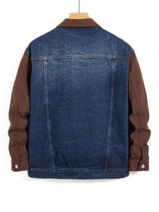 Veste en jean personnalisée grande taille pour hommes Vêtements décontractés de mode vintage des fabricants de Y2K Veste pour hommes - Product Image 6