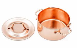 Olla Handi de cocina de cobre puro martillado de diseño moderno, olla de cocina de alta calidad para servir en el hogar, cocina, Hotel - Product Image 4