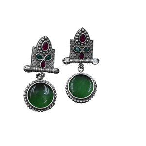 ทันสมัยทันสมัยออกแบบเครื่องประดับที่ทันสมัยวัสดุทองเหลืองเงินดูเหมือนกันตุ้มหินต่างหูเครื่องประดับสำหรับผู้หญิงและผู้หญิง - Product Image 6