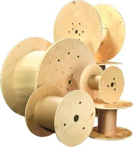 Bobine de câble en bois bois/contreplaqué matériau bois/contreplaqué bobine de câble de tambour de conception personnalisée fournisseur doré kit de chute tambour de câble - Product Image 5