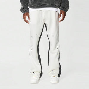 Men's Hip Hop Sport Flare Pants Loose Quality Soft Plain <b>Trousers</b> Blended Fabric Sweat <b>Trousers</b> Assured Comfortable Sweatpants - Product Image 3