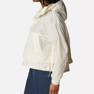 Chaqueta Bomber de Lona Personalizada al por Mayor para Mujer, Chaqueta Cortavientos con Cremallera de Nailon y Poliéster, Informal y Personalizada para Mujer - Product Image 3