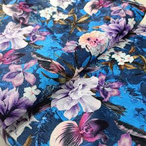 Tissu d'impression numérique en velours polyester exclusif à 100%, couleurs vives de haute qualité, doux et durable, parfait pour la maison. - Product Image 2