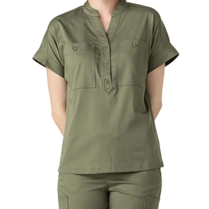 Nouveaux uniformes médicaux à manches courtes gommages hôpital soins infirmiers gommage unisexe uniforme hommes femmes infirmière gommages ensemble du Pakistan - Product Image 6