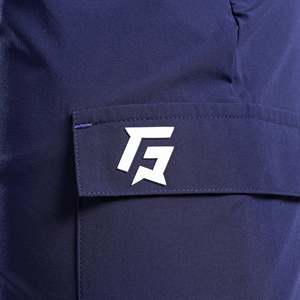 Pantalon Homme 100% Coton Force, Coupe Slim, Bleu Marine, Décontracté, Taille Élastique, Logo Personnalisable, Fermetures Éclair Décoratives, Tailles XL à 6XL - Product Image 6