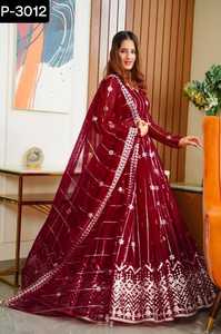 ชุดแต่งกายอินเดียดั้งเดิม lehenga choli เสื้อทำงานปักลายแฟนซีและลำดับเสื้อทำงานและลูกไม้ - Product Image 5