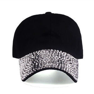 Chapeau pour femme avec garniture en strass Casquette de baseball Spark avec logo personnalisé Casquette de camionneur en maille - Product Image 1