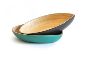 ที่ดีที่สุดผู้ขายปั่นแผ่นไม้ไผ่/ปั่นไม้ไผ่จานอาหาร/แผ่นไม้ไผ่สำหรับอาหารค่ำที่กำหนดเองสลักโลโก้เลเซอร์จาก Eco2go เวียดนาม - Product Image 6