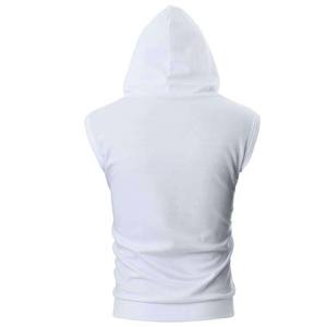 High Quality fashion Mens Gym hoodies gym Tank Top blank sleeveless hoodie - Product Image 2