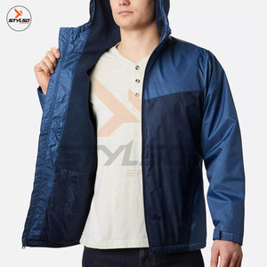 Wholesale Blank Custom <b>Pullover</b> Windbreaker <b>Men's</b> Hooded Side-zip with Pockets Windbreaker <b>Jacket</b> for <b>Men's</b> Windbreaker <b>Jackets</b> - Product Image 4