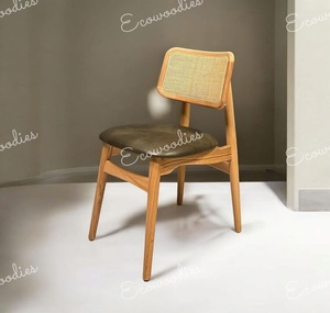 Silla de Ratán de Madera Natural de la Mejor Calidad, Estilo Moderno, Muebles Sostenibles para Restaurantes, Hoteles, Dormitorios, Salas de Estar - Product Image 4