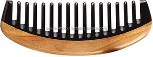 Handmade Antique Quality Natural Horn Massage Comb with Wooden Handle Super Comb for Hair <b>Beard</b> Buffalo Use in Home Salon <b>Care</b> - Product Image 2