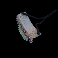 Offre Spéciale bijoux de mode meilleure qualité en laiton matériel argent se ressemblent blanc polonais collier ras du cou pour femmes et filles