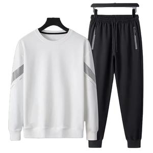 Ensemble de survêtement pour homme, automne, marque, sweat à capuche, pantalon de jogging rayé, course à pied, fitness, jogging, 2 pièces, vêtements de sport, costume de sport pour jeunes - Product Image 1