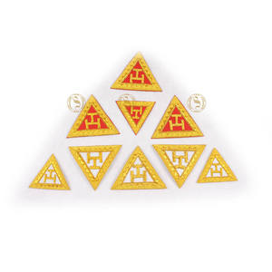 Masonic <b>Craft</b> Past Master Collar <b>Jewel</b> Pendant Medallion Lapel Pin Breast Badge <b>Jewels</b> Set Gold Silver and Custom Colors - Product Image 6