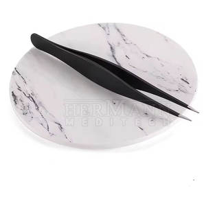 Pince à épiler professionnelle en acier inoxydable pour salon et usage domestique, outil de précision pointu, réutilisable et léger pour des sourcils parfaits - Product Image 4