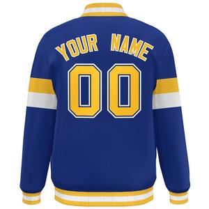 OEM personalizado de color de manga larga parche Chenille bordado Streetwear Letterman College chaqueta de béisbol para los hombres - Product Image 5