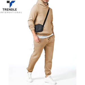 Mens 2 Piece Hooded Solid <b>Hoodie</b> Sweatshirt Tracksuit Joggers Sweatsuit Set Casual Athletic Streetwear Matching Outfit <b>Running</b> - Product Image 6