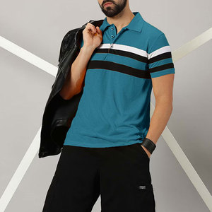 Fabricant en gros, prix raisonnable, t-shirts pour hommes, couleur personnalisée, uni, brodé, tricoté, manches courtes, séchage rapide - Product Image 3