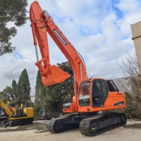 Chenille hydraulique DX 225 DOOSAN 2021 Medium 22 tonnes Corée Original seconde main utilisé Doosan DX225 prix de l'excavatrice à vendre
