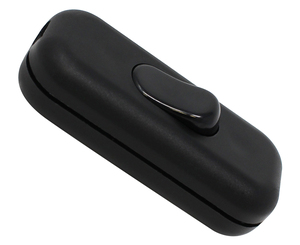 Interruttore unipolare nero 2A 250V, 60x26x15mm. (Koala H038146) - Product Image 1
