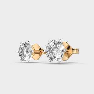 Boucle d'oreille antique en diamant Moissanite 6 mm taille blanche CVD/HPHT Charm pour femmes Bijoux et composants - Product Image 6