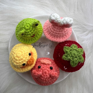 Llavero de Muñeca de Ganchillo Clásico de Animal Tejido, Hecho en Vietnam, Mini Amuleto Lindo para Bolsos, Tiendas Online de Souvenirs - Product Image 4