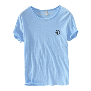 Usine en gros nouveau coton mince couleur unie porter une chemise avec des sous-vêtements à manches courtes - Product Image 1